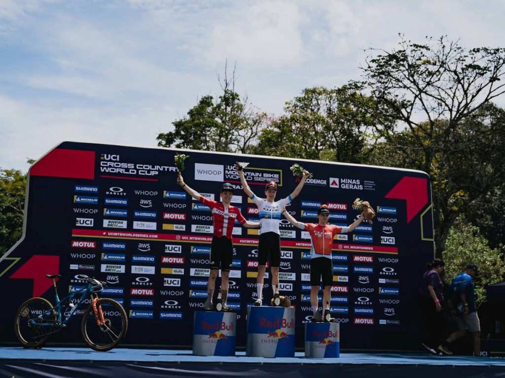 Finn Treudler auf dem Podium mit Nicolaj Hougs Finn Treudler auf dem Podium mit Nicolaj Hougs