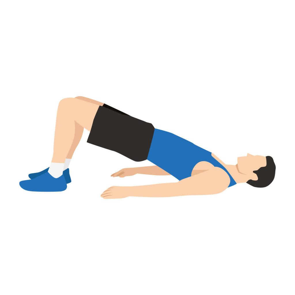 Glute Bridge - Radfahrer Training