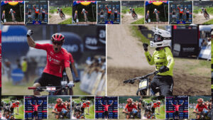 Bildcollage der CUBE Teams beim UCI MTB World Cup in Val di Sole &ndash; Rennen und Podium