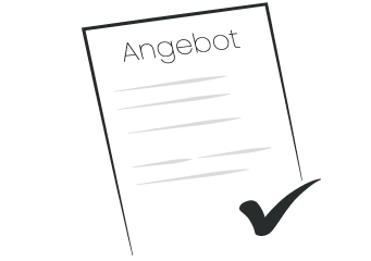 Ein grafisch dargestelltes Angebots-Blatt